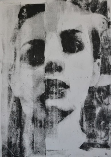 from the series: Self-portraits | etching | 100×70 cm | 2015